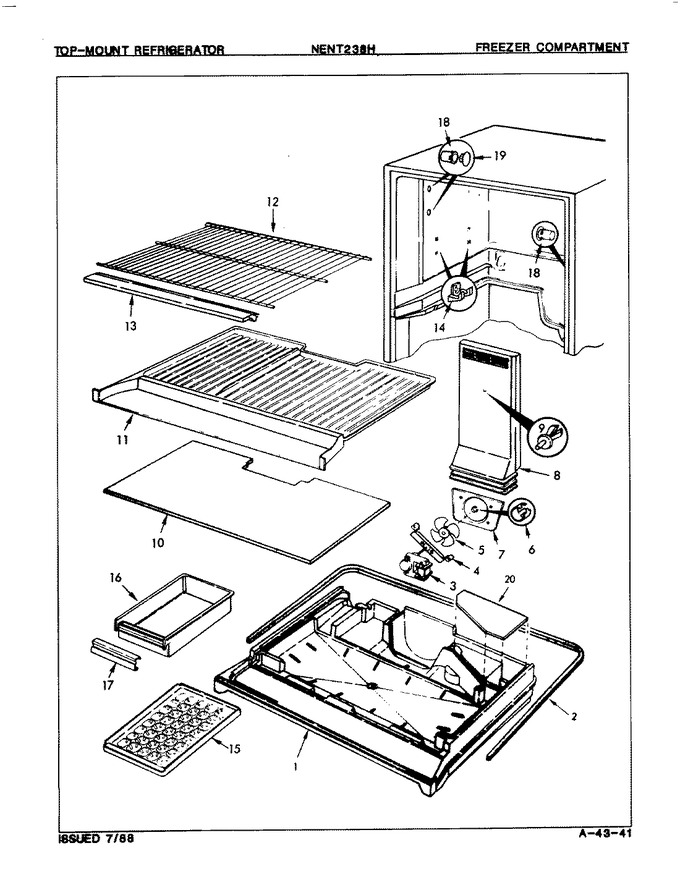 Diagram for NENT238H (BOM: 7A72A)