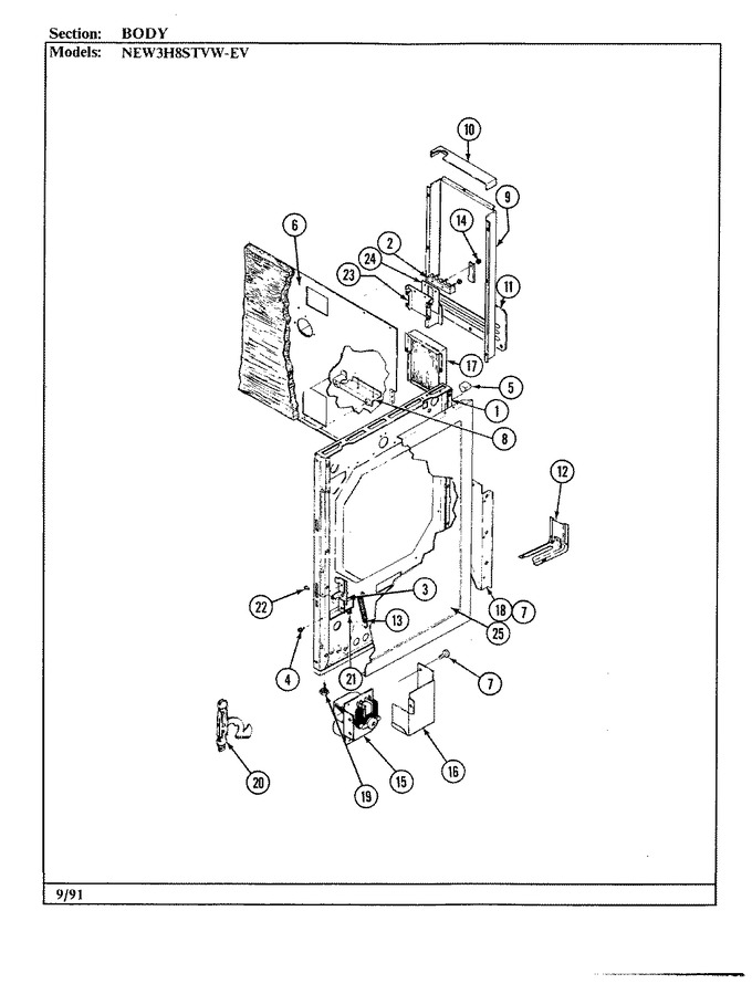 Diagram for NEW3H8STVW-EV