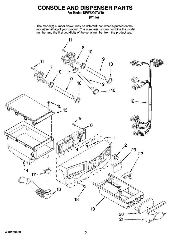 Diagram for NFW7200TW10