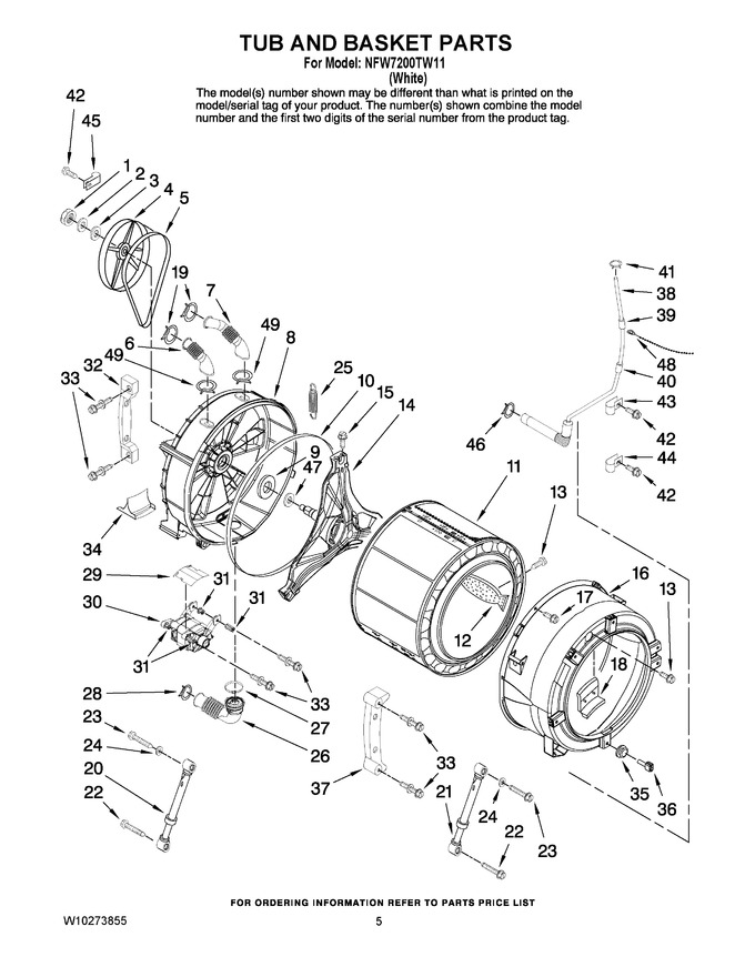 Diagram for NFW7200TW11
