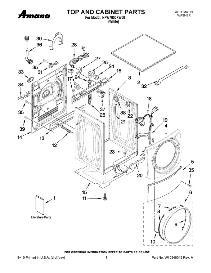 Diagram for NFW7600XW00