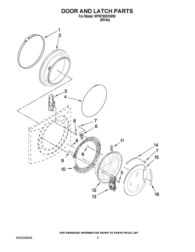 Diagram for NFW7600XW00