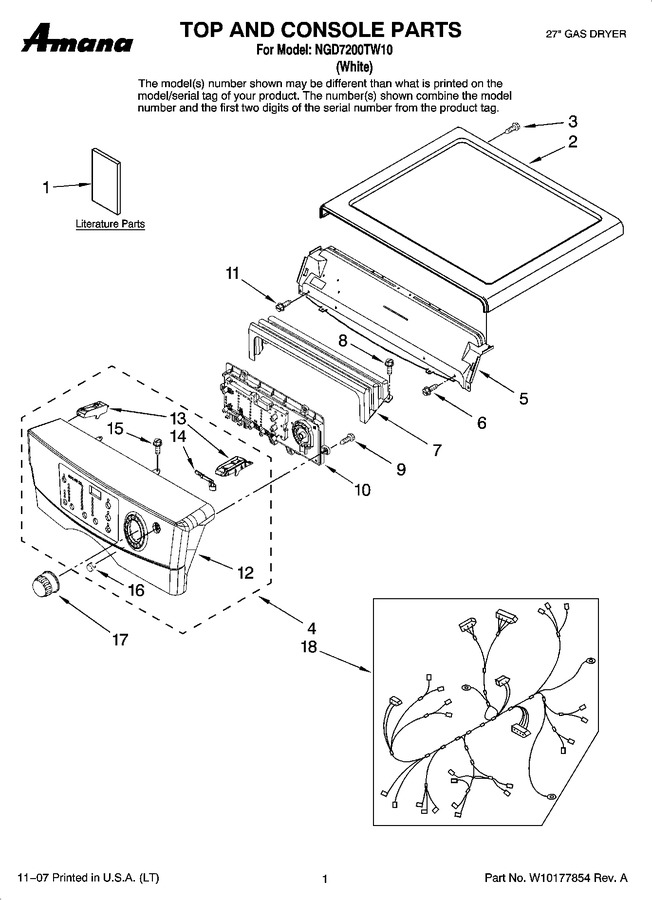 Diagram for NGD7200TW10