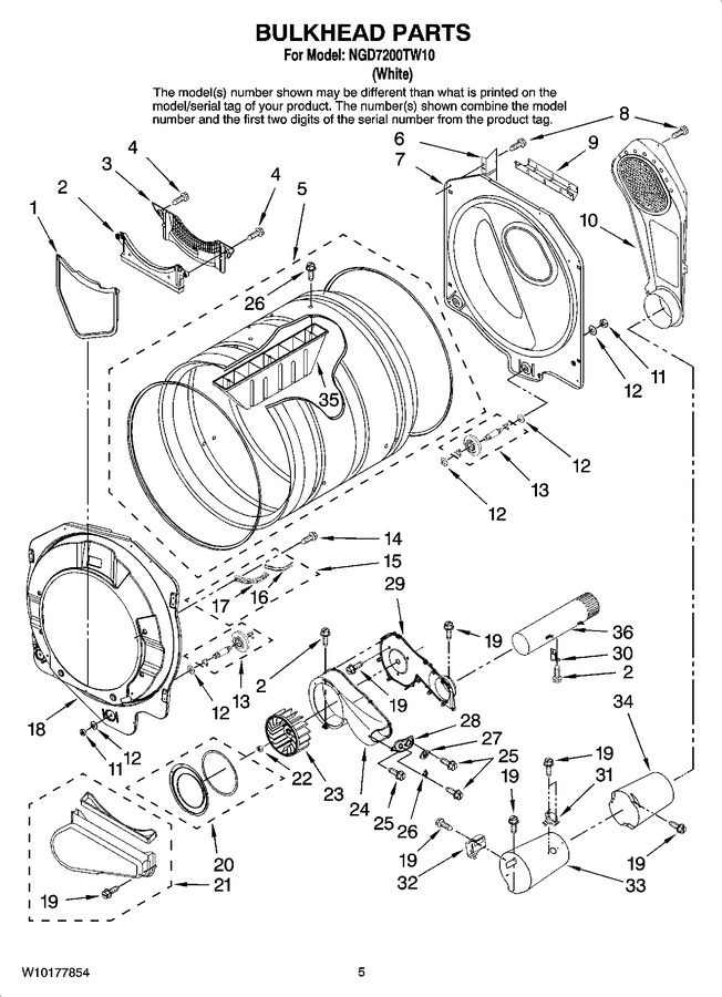 Diagram for NGD7200TW10