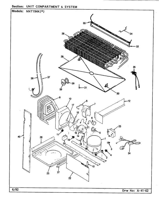 Diagram for NNT194KW (BOM: CC62A)