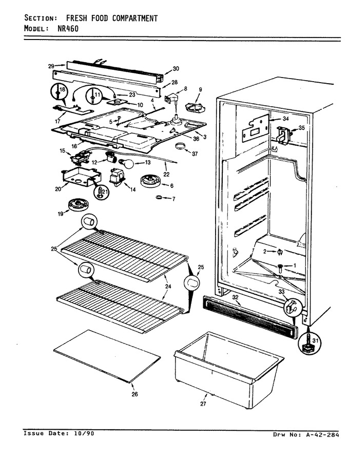 Diagram for NR460A (BOM: AF03B)