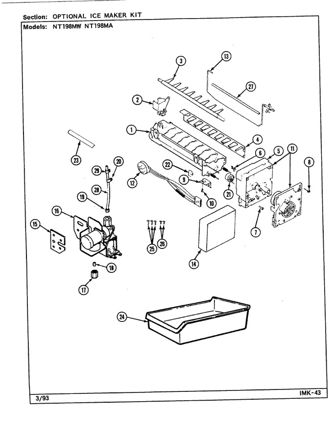 Diagram for NT198MW (BOM: DE57A)