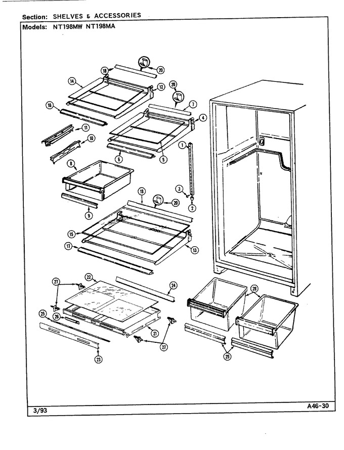 Diagram for NT198MA (BOM: DE58A)