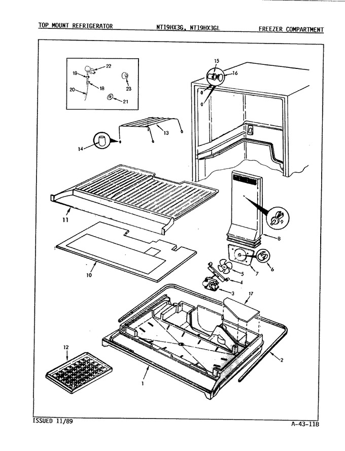 Diagram for NT19HX3GLA (BOM: 9D46B)