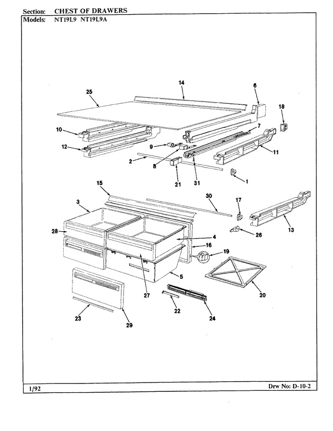 Diagram for NT19L9 (BOM: BA61B)