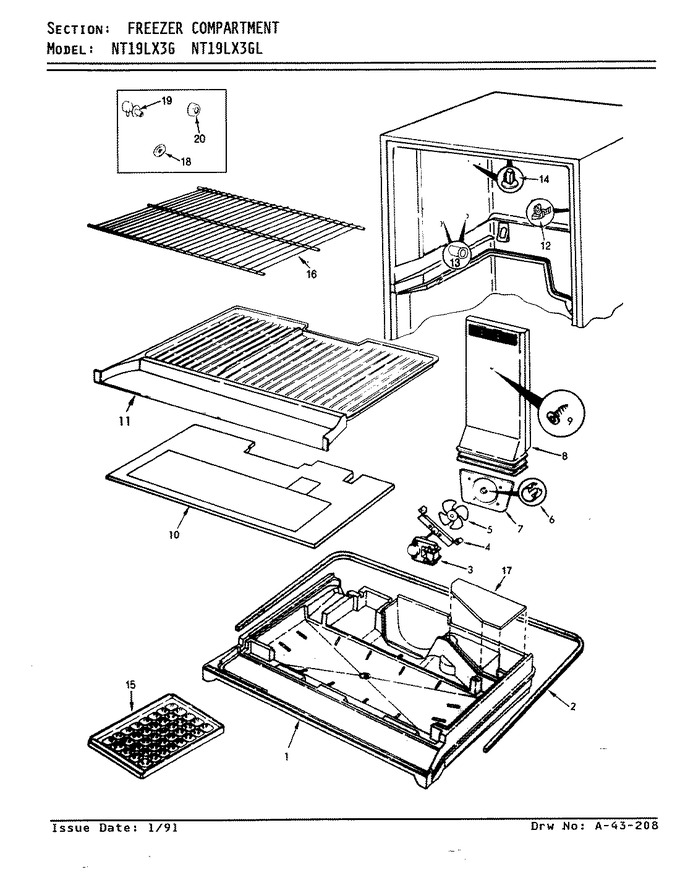 Diagram for NT19LX3GLA (BOM: AF70A)