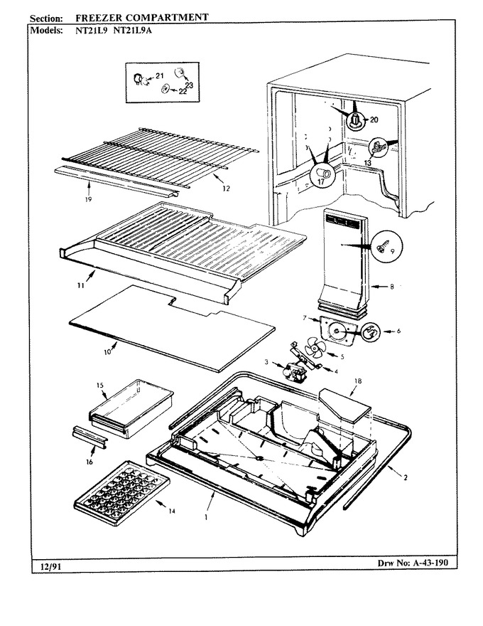 Diagram for NT21L9A (BOM: BA76A)