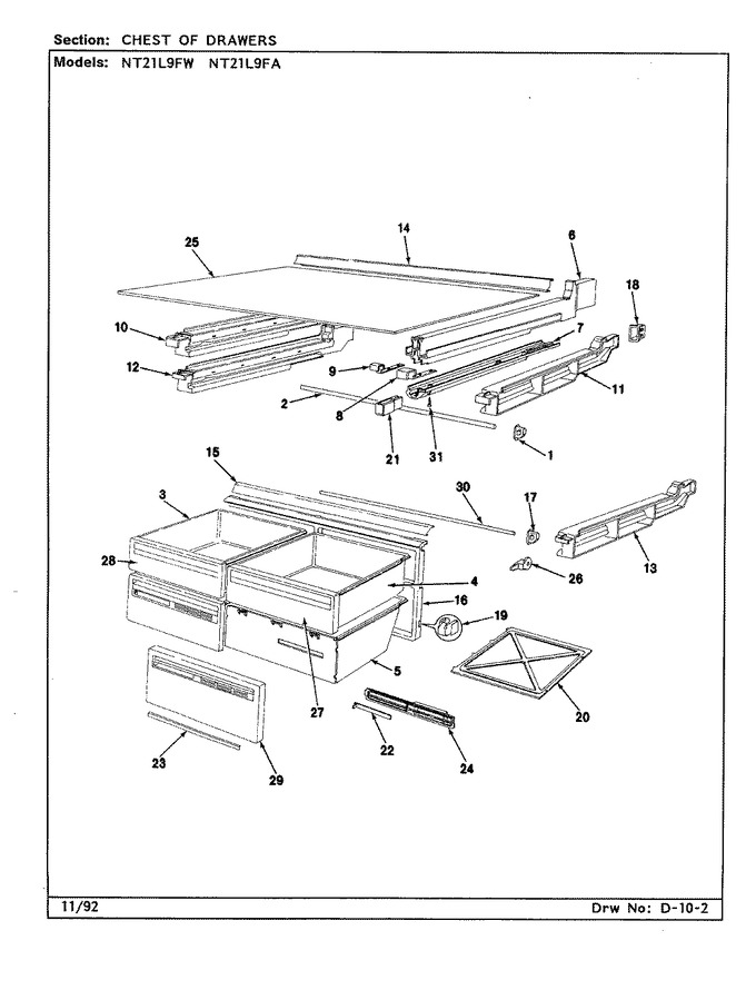 Diagram for NT21L9FA (BOM: CA72A)