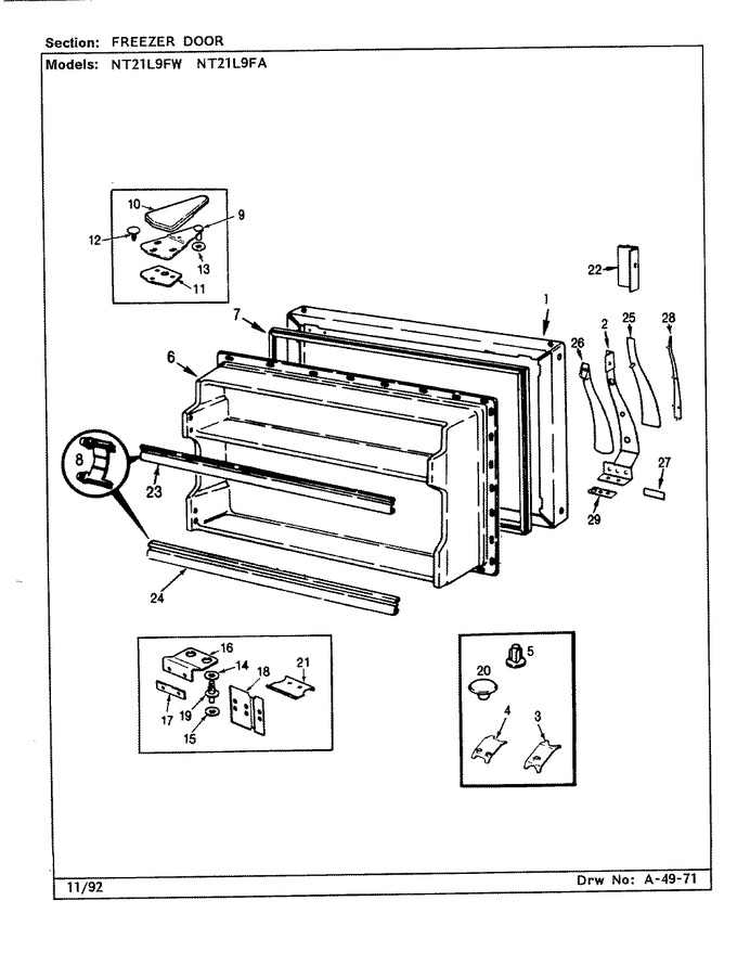 Diagram for NT21L9FA (BOM: CA72A)