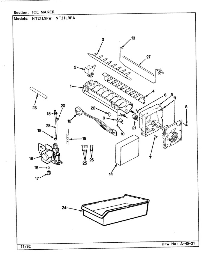 Diagram for NT21L9FA (BOM: CA72A)