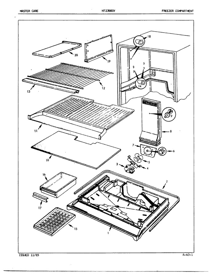 Diagram for NT23B8SV (BOM: 5A78A)