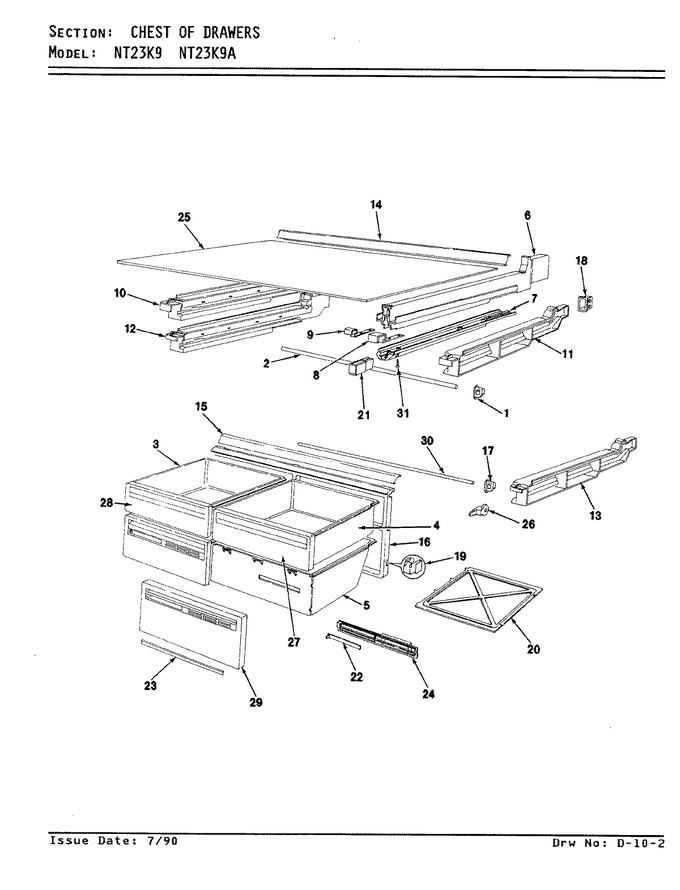 Diagram for NT23K9 (BOM: 9A03A)