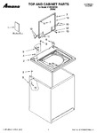 Diagram for 01 - Top And Cabinet Parts