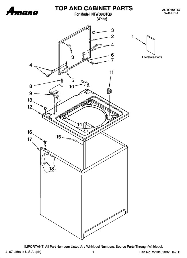 Diagram for NTW5640TQ0