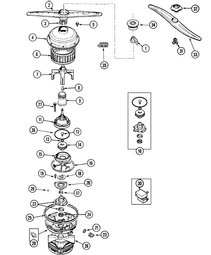 Diagram for PDC3600BWX