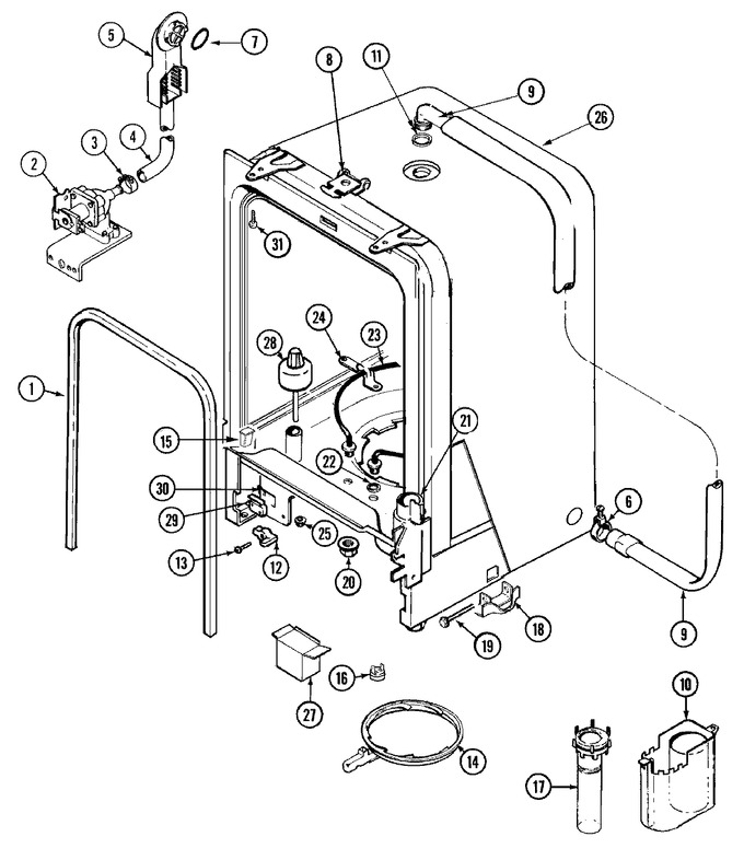 Diagram for PDC3600BWE