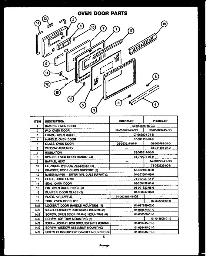 Diagram for PHU101-OF (BOM: PHU1010OF)