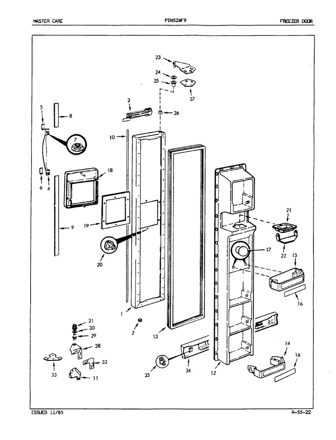 Diagram for PINS24F9A (BOM: 5L57A)