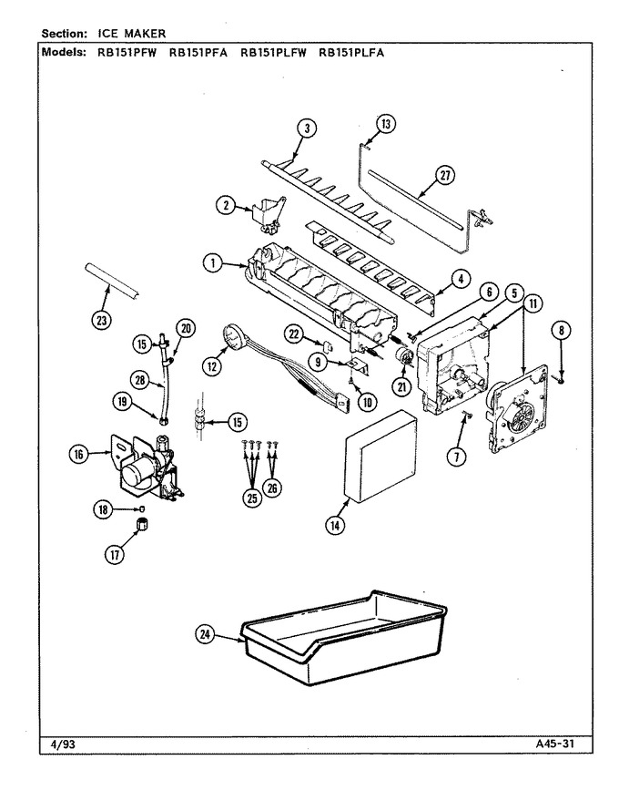 Diagram for RB151PLFA (BOM: DG14A)