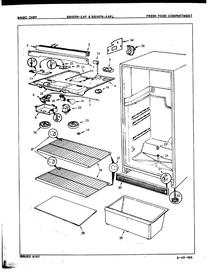Diagram for RB15FA2AFL (BOM: 7C33B)