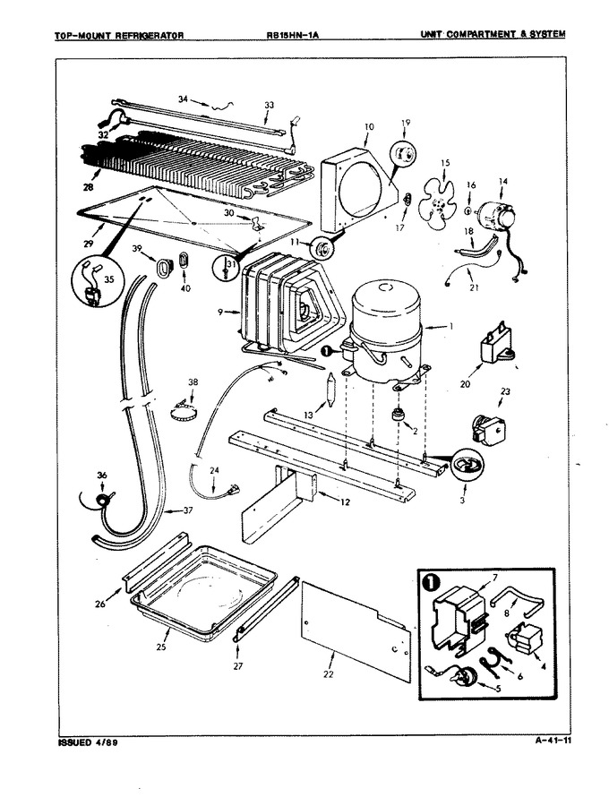 Diagram for RB15HA-1A (BOM: 8C50A)