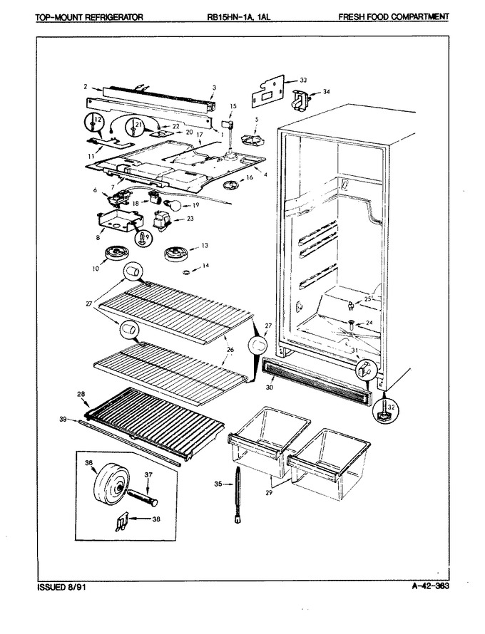 Diagram for RB15HA-1AL (BOM: 9B42A)