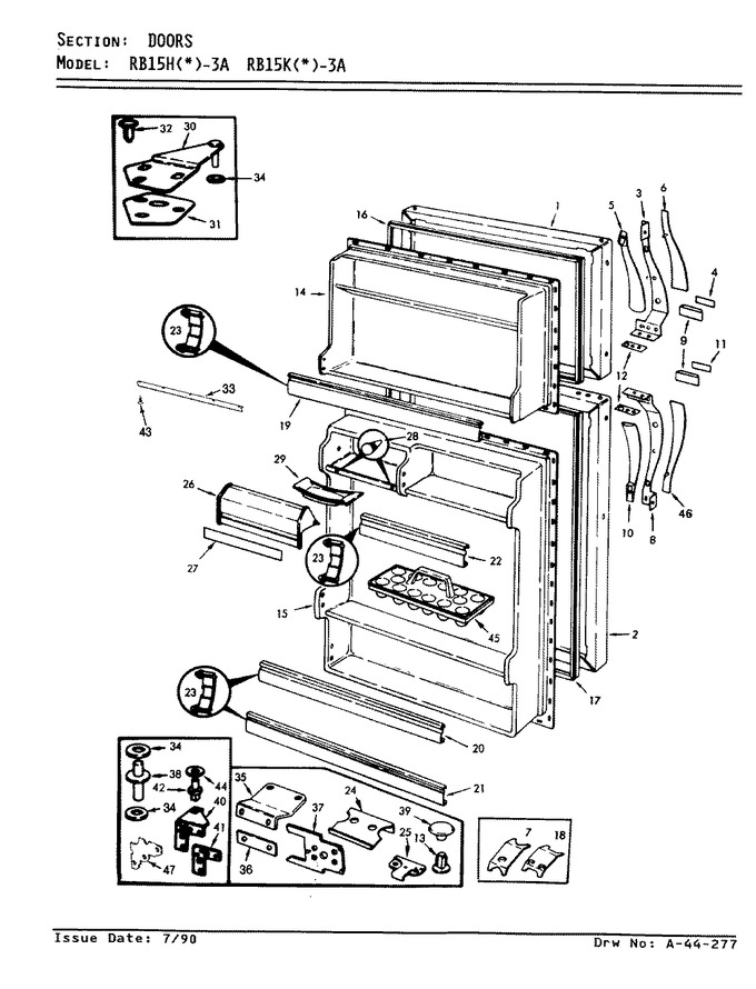 Diagram for RB15KA-3A (BOM: AG19B)