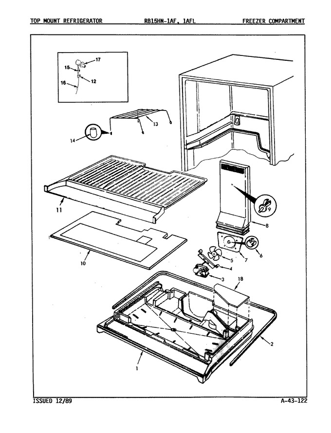Diagram for RB15HA1AFL (BOM: 9B45A)