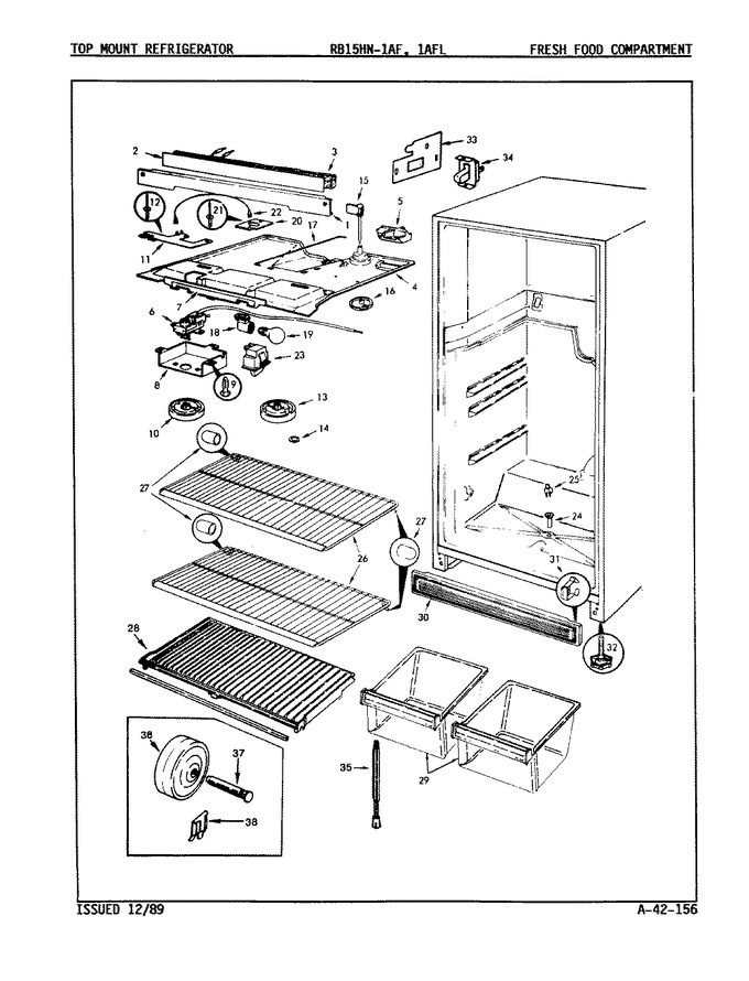 Diagram for RB15HA1AFL (BOM: 9B45A)