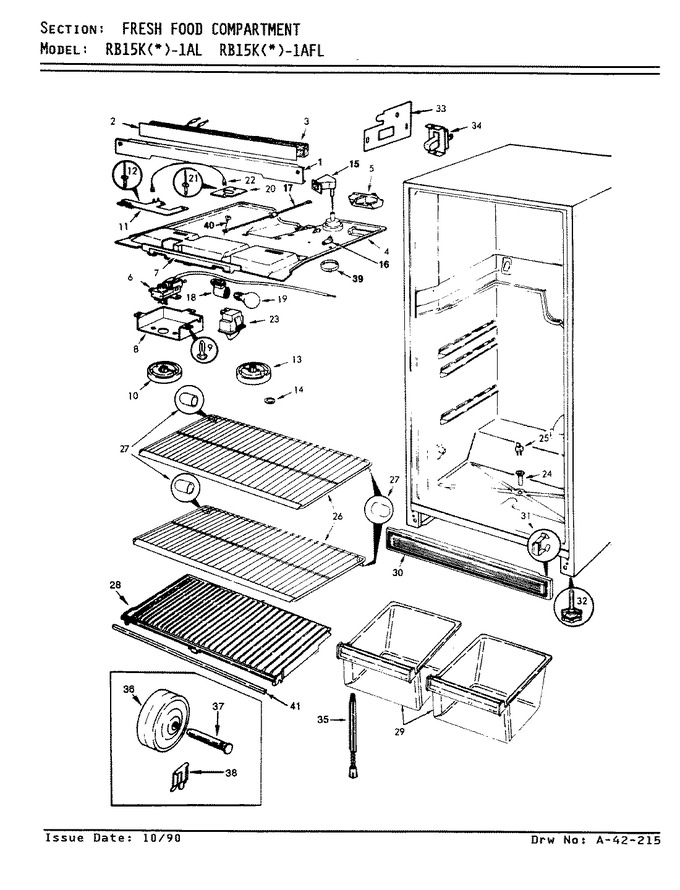 Diagram for RB15KA-1AF (BOM: BG11A)