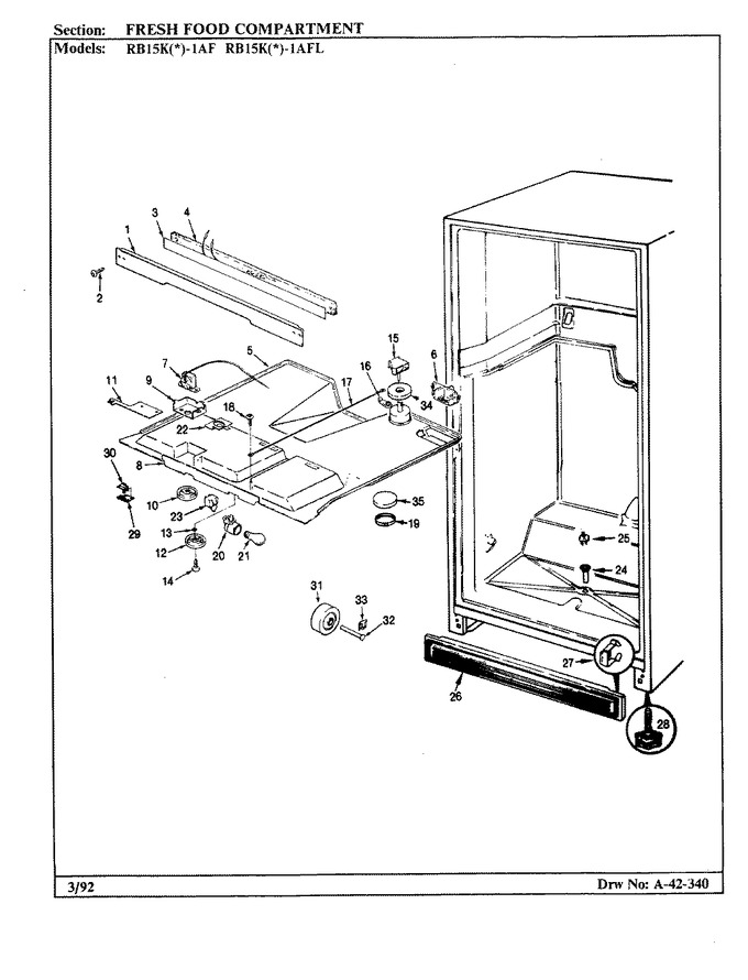 Diagram for RB15KA-1AFL (BOM: BG12C)