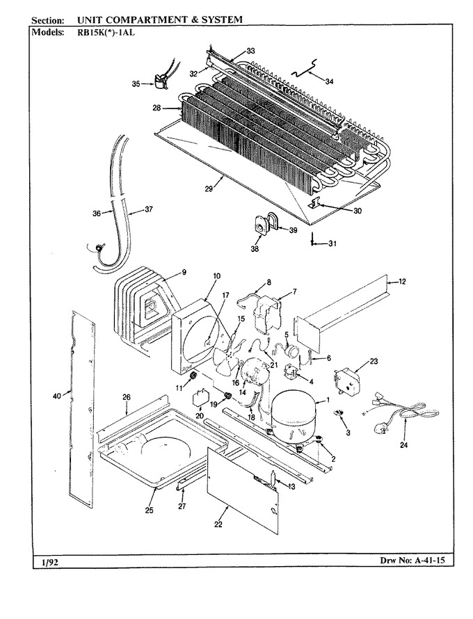Diagram for RB15KA-1AL (BOM: BG02C)