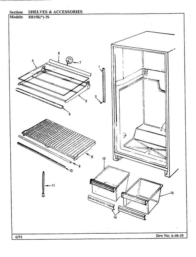 Diagram for RB15KA-3S (BOM: BF20A)