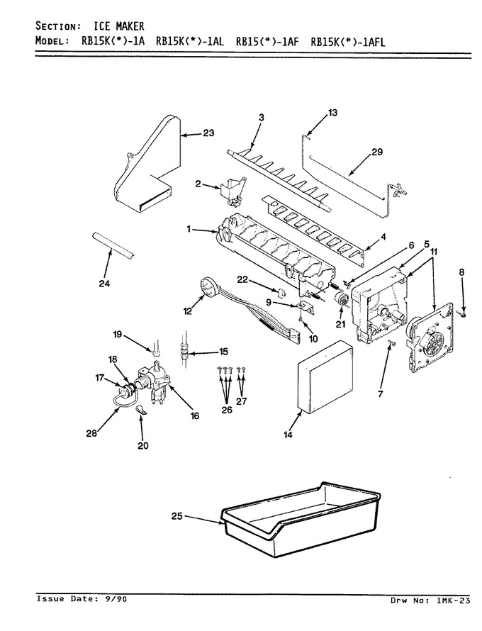 Diagram for RB15KA1AF (BOM: AG03A)