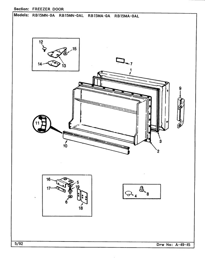 Diagram for RB15MA-0A (BOM: CG08A)