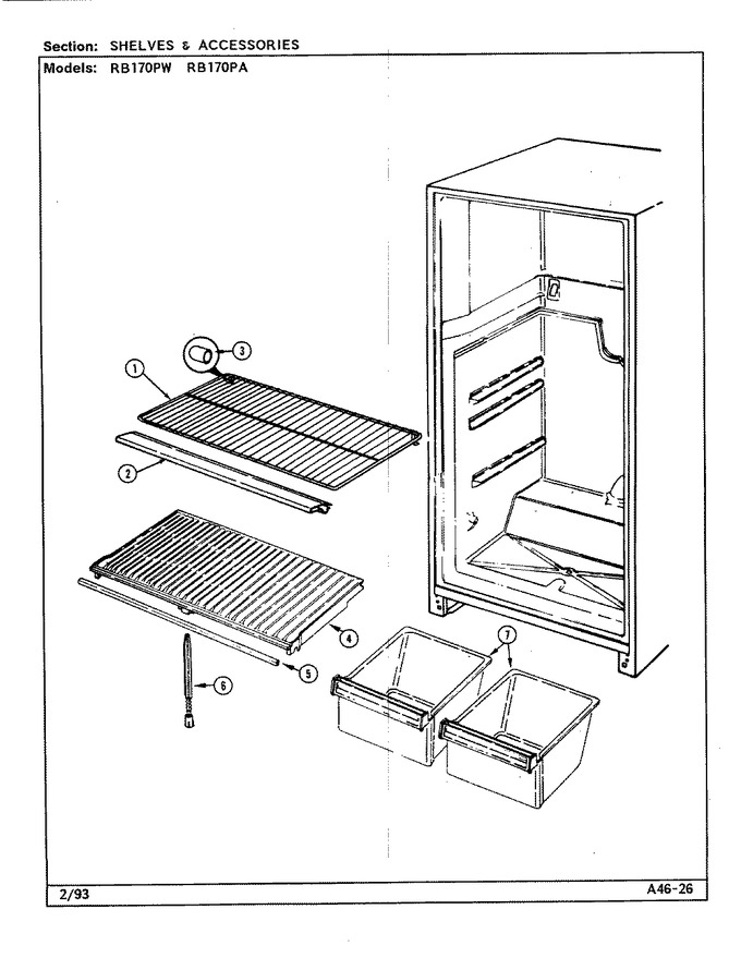 Diagram for RB170PW (BOM: DG25C)