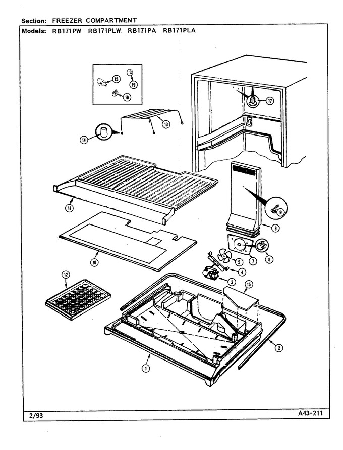 Diagram for RB171PW (BOM: DG21A)