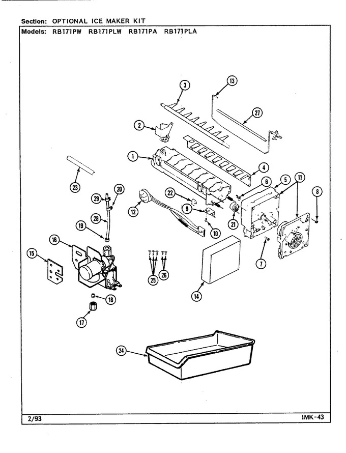 Diagram for RB171PW (BOM: DG21A)