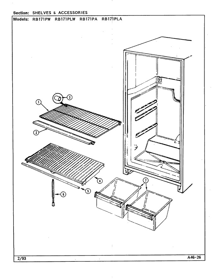 Diagram for RB171PW (BOM: DG21A)