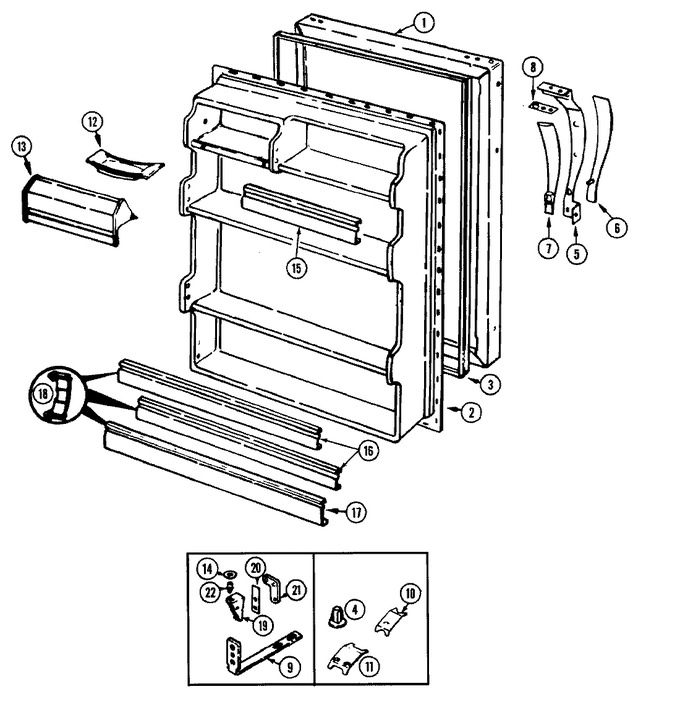 Diagram for RB171PLW (BOM: DG22C)