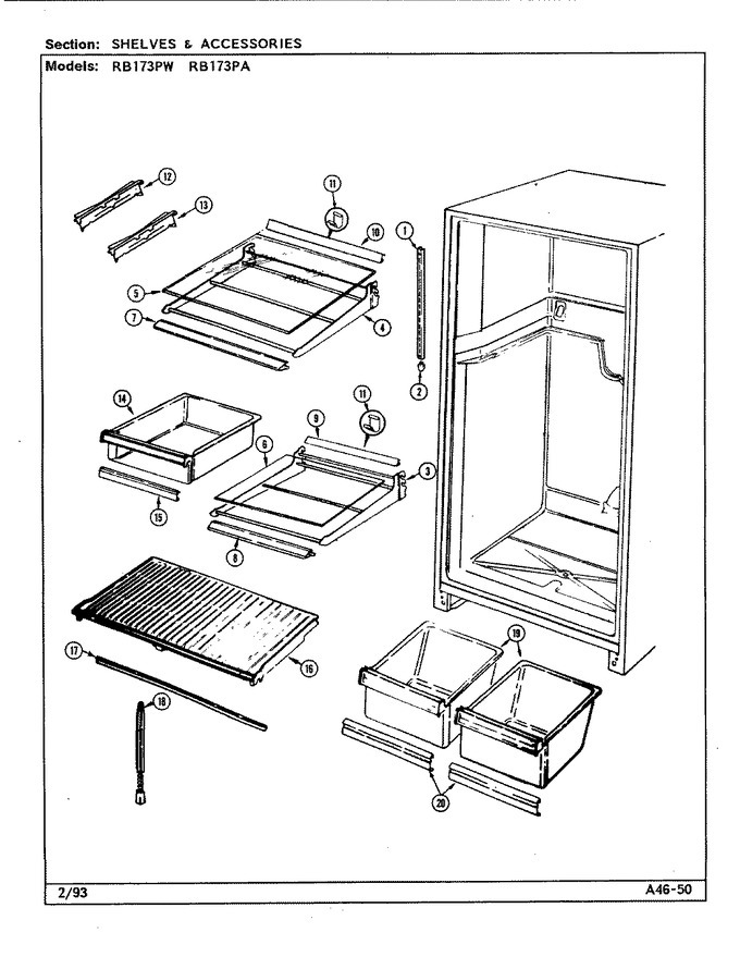 Diagram for RB173PW (BOM: DG40A)