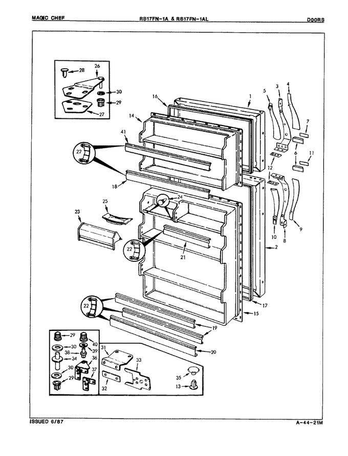 Diagram for RB17FA-1A (BOM: 7D68A)