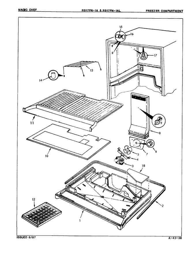Diagram for RB17FA-1A (BOM: 7D68A)