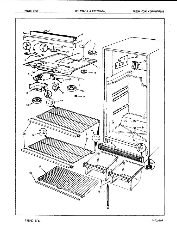 Diagram for RB17FA-1AL (BOM: 7C35B)