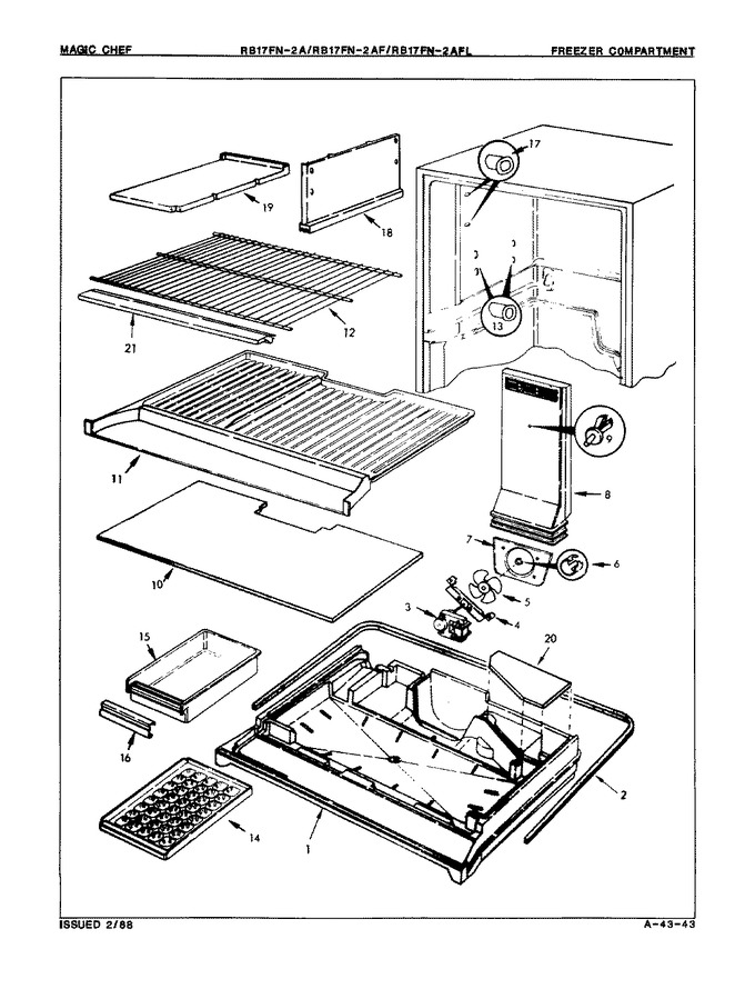 Diagram for RB17FY2AF (BOM: 7D65A)